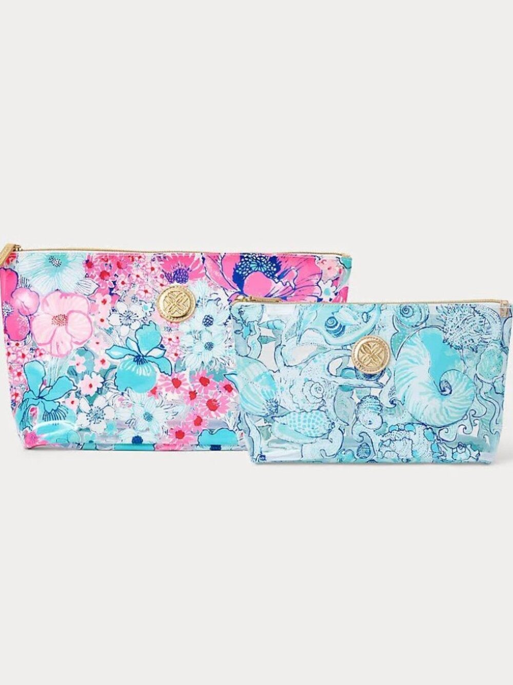 Lilly Pulitzer Set Of Two Pool Pouches
